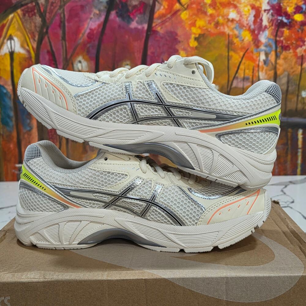 Asics GT 2160 Paris Size 8 Women's Cream Safety Yellow Running 1203A570-750 - Picture 6 of 8